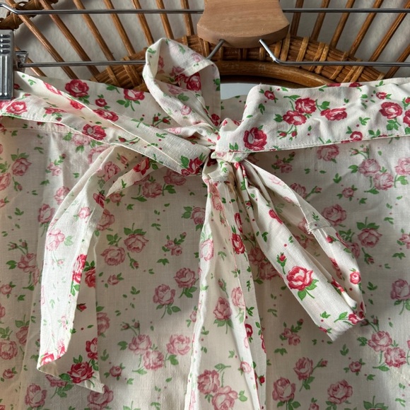 VTG home made floral apron small - Picture 4 of 8